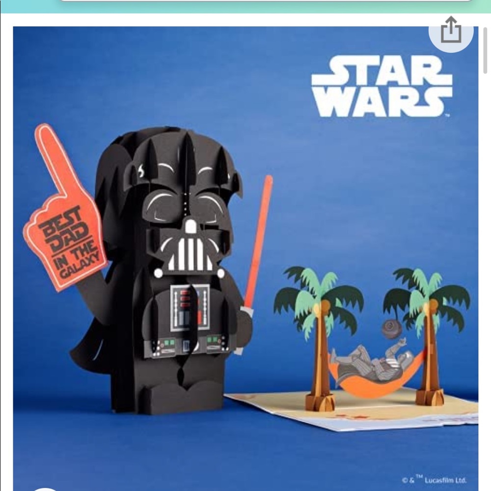 Lovepop Star Wars Darth Vader Father’s Day pop up card bundle NWT